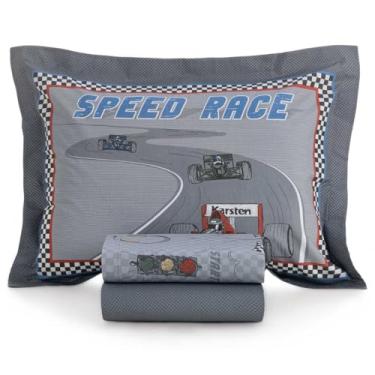 Imagem de Karsten, Jogo Cama Infantil Solteirão 3Pcs 200 Fios Corrida Karsten