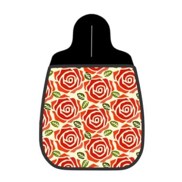 Imagem de Lixeira De Carro Organizador Lixinhocar Rosas Vermelhas Clássicas