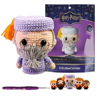 Imagem de Kit Amigurumi Harry Potter Oficial Corrente | Coleção Completa com Fios, Agulha Personalizada e Receita via QR Code (Albus Dumbeldore)