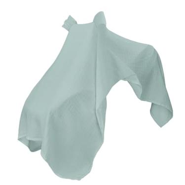 Imagem de TTETTZ Capa para cadeirinha de carro para bebês, proteção solar de verão, extra grande, à prova de vento, amamentação, assento de carro infantil, dossel, Verde