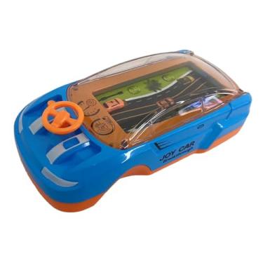 Imagem de YIJU Jogo de carro para crianças, simulação de direção com luz musical, caminhão de corrida realista, máquina de jogo portátil para o dia crianças, Azul
