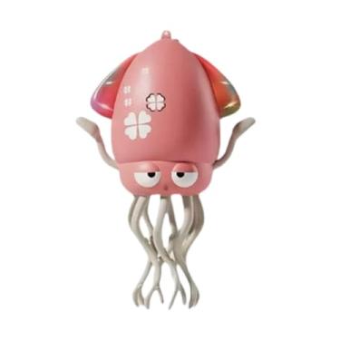 Imagem de Amagogo Brinquedo elétrico de polvo engatinhando, dança automática, presente de feriado, engatinhando e andando para meninos e meninas, Vermelho