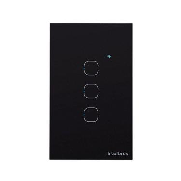 Imagem de Interruptor Smart Wi-fi Touch 3 Preto Ews 1003 4850018