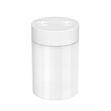 Imagem de Umidificador Grande 3 Litros Saída Dupla Luzes LED's Coloridas Silencioso e Neblinas Controláveis(Branco（1600ML))