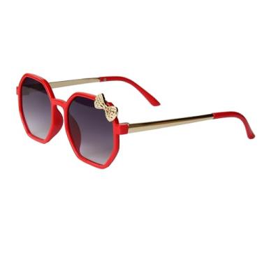 Imagem de Eyeglasstor Óculos De Sol Com Laço Para Meninas, Estilosos Fita Meninas E Crianças, Ajuste Seguro, Proteção Uv Polarizada, Vermelho Cinza