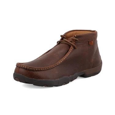 Imagem de Twisted X Bota Chukka masculina Driving Mocassins, Cobre, 11.5 Wide