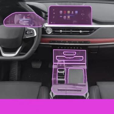 Imagem de YREAJZVS Painel de engrenagens de navegação automotivo tela interna película protetora TPU anti-arranhões proteção, para CHERY TIGGO 7 Pro 2023