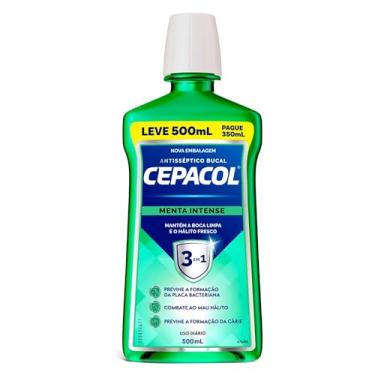 Imagem de CEPACOL - Enxaguante Bucal Menta Intense - Sabor Extra Refrescante - Hálito Fresco - 500ml