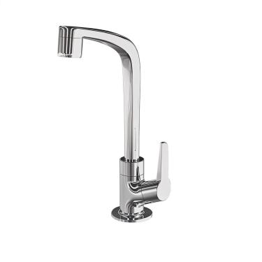 Imagem de Torneira Lorenzetti Flatt de Mesa para Lavatório Bica Alta ABS Cromada 1/4 Volta