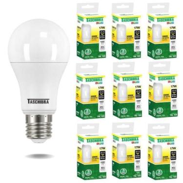 Imagem de Kit 10 Lâmpadas Led Bulbo Tkl 17w Taschibra E27 Bivolt 3000k Quente