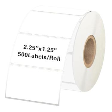 Imagem de Starboling Etiquetas térmicas diretas brancas de 5,7 cm x 3,18 cm, etiqueta de impressora autoadesiva para endereço, logotipo, envio, códigos de barras, código QR