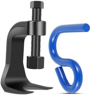 Imagem de CQDAXUMY Separador de junta esférica, kit de prensa de junta esférica, extrator universal de junta esférica com ferramenta de alavanca de braço de controle inferior, ferramenta de remoção de junta