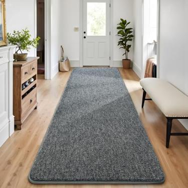 Imagem de Chicrug Tapetes modernos de 5 x 15 cm para quarto, sala de estar, tapete de corredor de espuma viscoelástica para entrada e cozinha, tapete infantil pequeno para decoração de quarto de cabeceira