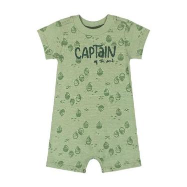 Imagem de Macaquinho para Bebê Menino Quimby, Verde, M