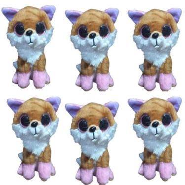 Imagem de Kit C/6x Brinquedo de Pelúcia Raposa - Ty Rara