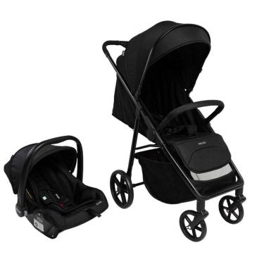 Imagem de Carrinho com Bebê Conforto Travel System Magno Duo Preto Infinito - Infanti