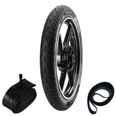 Imagem de Pneu Cg 125 Cg 150 Ybr 125 Yes 125 275-18 48p Super City Pirelli + Cinta + Câmara