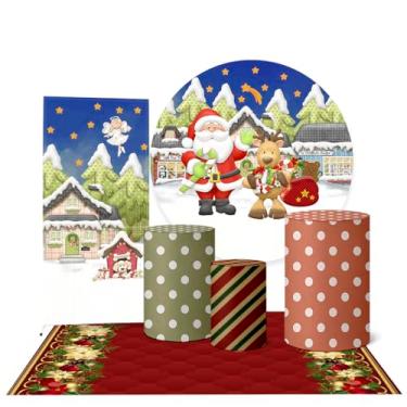 Imagem de Trio Capas Cilindro + Painel + Lateral e Tapete Natal (K3NAT0002)