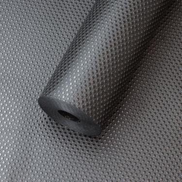 Imagem de Forro de prateleira de armário 28 cm de largura - forro de gaveta de cozinha preto à prova d'água - 28 cm × 6 m, tapete de armário não adesivo fácil de cortar para despensa