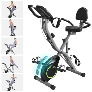 Imagem de Bicicletas dobráveis ??de bicicleta estacionária para casa. 5 em 1 bicicleta de treino interna. Bicicleta de ciclismo