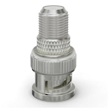 Imagem de THE CIMPLE CO - Adaptador coaxial RF (F81) e BNC - Conector BNC macho para fêmea F81 (F-Pin), adaptador e acoplador - para RG11, RG6, RG59, RG58, SDI, HD SDI, CCTV - pacote com 4