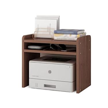 Imagem de Suporte de impressão, suporte de impressora, armário, escritório, desktop, armazenamento, multicamadas, prateleira pequena, organizador de estante para casa, escritório, mesa de impressora (cor: A