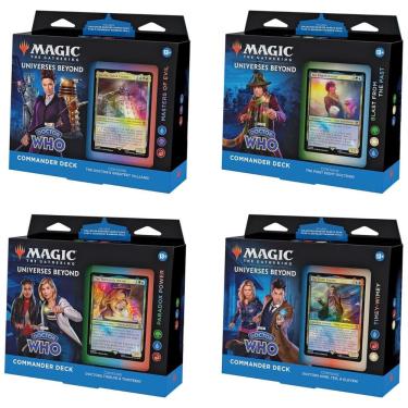 Imagem de Magic The Gathering Doctor Who Commander, Inclui Todos os 4 Decks para Jogadores de 13 Anos ou Mais