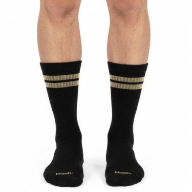 Imagem de Meia Esportiva Masculina Mash Active Algodão Cano Longo Punho Canelado