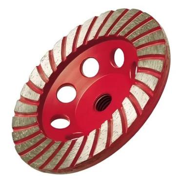 Imagem de Disco Desbaste Rebolo Copo Diamantado Concreto 180mm M14 Hessen