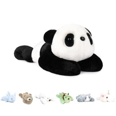 Imagem de Bicho de pelúcia pesado Niuniu Daddy Panda 1,5 kg para crianças