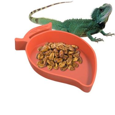 Imagem de Prato de alimentação de répteis com rampa e aquecimento para tartaruga