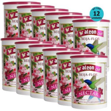 Imagem de Kit Ração Alcon Club Beija Flor Néctar 600g Com 10 Unidades