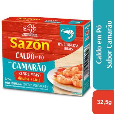 Imagem de Caldo em pó SAZÓN Sabor Camarão 32,5g - AJINOMOTO