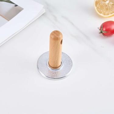 Imagem de Generic Conjunto de 1 carimbos de biscoito, molde de prensa de biscoito de metal com cabo de madeira, suprimentos de decoração para assar faça você mesmo, bolo, pastelaria, fácil de usar