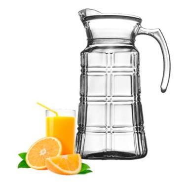 Imagem de Jarra De Suco 1,8 Litros Alto Relevo Em Vidro Com Tampa