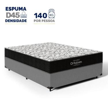 Imagem de Cama Box com Colchão de Espuma D45 Ortobom Airtech 150 Casal 138cm, Ci