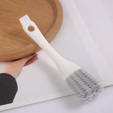 Imagem de 1 escova de limpeza de ranhura de cabeça dupla, limpeza de ranhuras e lacunas, adequada para cozinha, churrasqueira, banheiro e casa