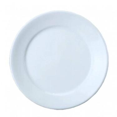 Imagem de Conjunto De 6 Pratos Raso Mesa Jantar Porcelana Resistente 24,5 Cm Bar Hotel Germer Quantidade:2