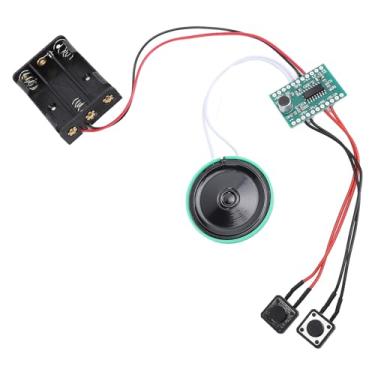 Imagem de Módulo de gravador de som de cartão comemorativo faça você mesmo, módulo de gravação de som de voz de música dos anos 60 com alto-falante para saudações artesanais de férias, reprodução única