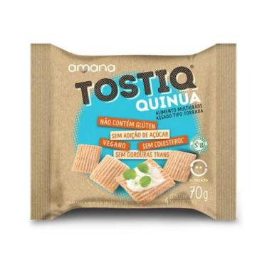 Imagem de Torrada de Quinua Tostiq Sem Glúten e Sem Lactose Amana 70g