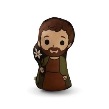 Imagem de Almofadas Decorativas Religiosas Santinhos 30cm - Avm Enxovais, São Jo