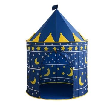 Imagem de Barraca Infantil Castelo, Tenda de Brinquedo para Crianças,Estrutura de Jogo Desmontável, Barracas Infantis e para Brincar Azul