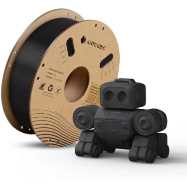 Imagem de Filamento para Impressora 3d Anycubic PLA High Speed 1.75mm 1kg Cor Preto Black