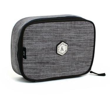 Imagem de Estojo Box, Kit, Juvenil, com Compartimento, Cinza