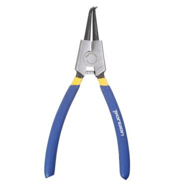 Imagem de Generic Alicate de anel de pressão Alicate externo de 23 cm com ponta de mandíbula dobrada de 0,2 cm para alicate de retenção de remoção de anel, azul