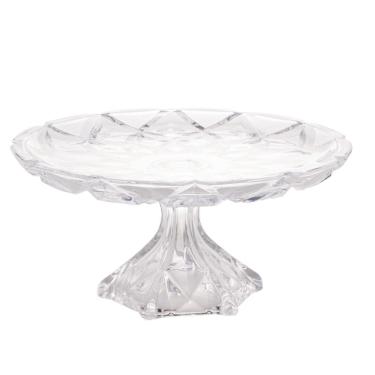 Imagem de Prato para Bolo 30 cm de Cristal com Pé Diamond Lyor