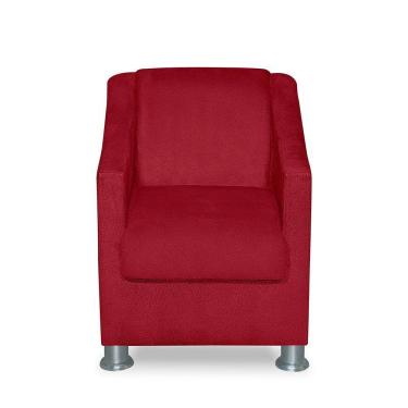 Imagem de Mini Poltrona Cadeira Infantil Tilla De Criança Suede Vermelho