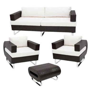 Imagem de Conjunto De Sofá Completo Modelo Begônia Preto