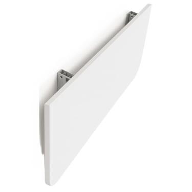Imagem de Mesa Dobravel Retratil De Parede Suspensa Borda Redonda 90Cm 100Cm 120Cm Para Banheiro Quarto Sala Cozinha(120cm Branco)