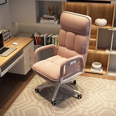 Imagem de Cadeira de escritório para jogos, cadeira de computador, cadeira giratória ajustável, almofada estofada para adultos, cadeira de computador ergonômica, cadeira de escritório com encosto alto, cadeira